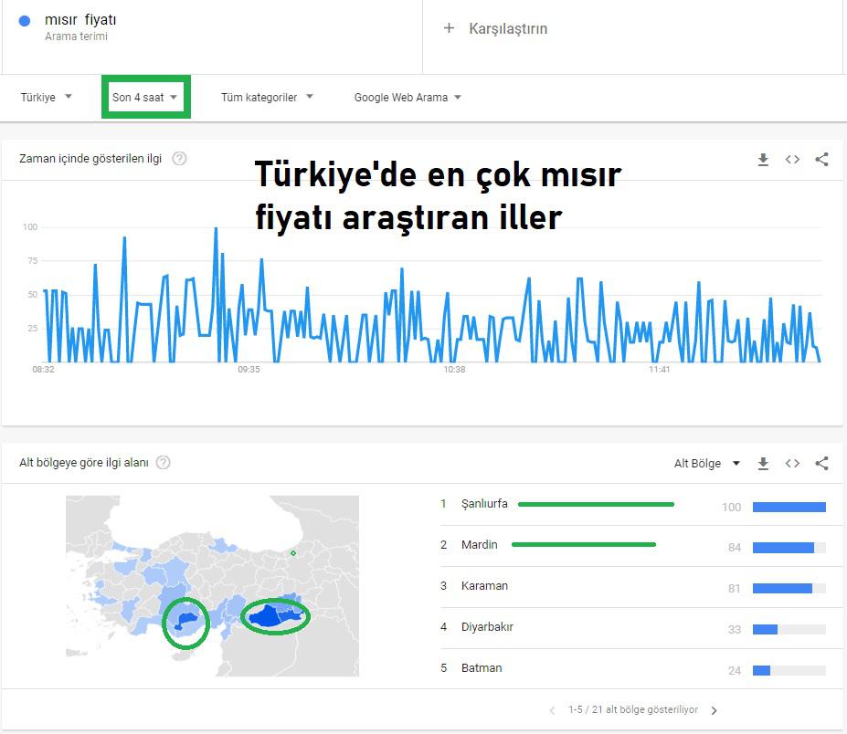 2021 yılı Mısır fiyatları - 13418